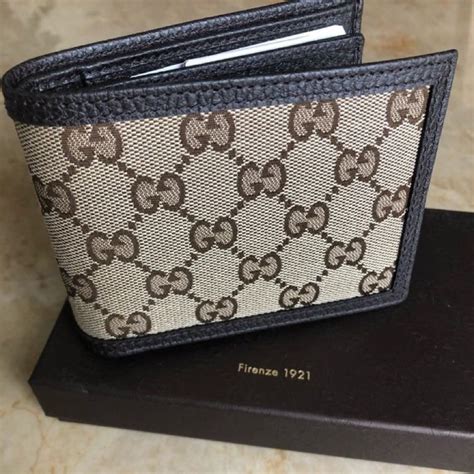 gucci mens vintage wallet|authentic gucci wallet.